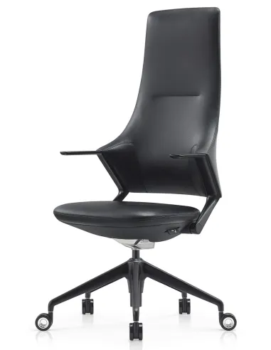 Кресло BALLET FK011-A для руководителя, кожаное, черный цвет - цена  Киев, Днепр, Одесса, Львов,  Харьков
