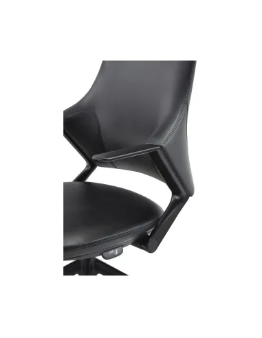 Кресло BALLET FK011-A для руководителя, кожаное, черный цвет - цена  Киев, Днепр, Одесса, Львов,  Харьков