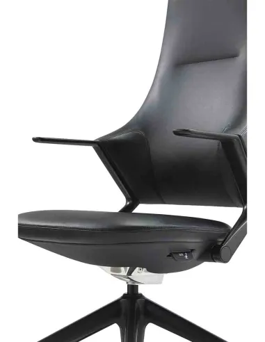Кресло BALLET FK011-A для руководителя, кожаное, черный цвет - цена  Киев, Днепр, Одесса, Львов,  Харьков