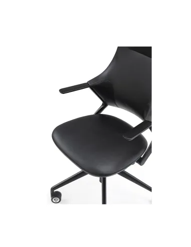 Кресло BALLET FK011-A для руководителя, кожаное, черный цвет - цена  Киев, Днепр, Одесса, Львов,  Харьков