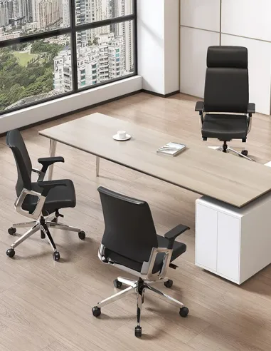 Кресло KA-01L для руководителя, кожаное,черное - цена Киев, Днепр, Одесса, Львов, Харьков