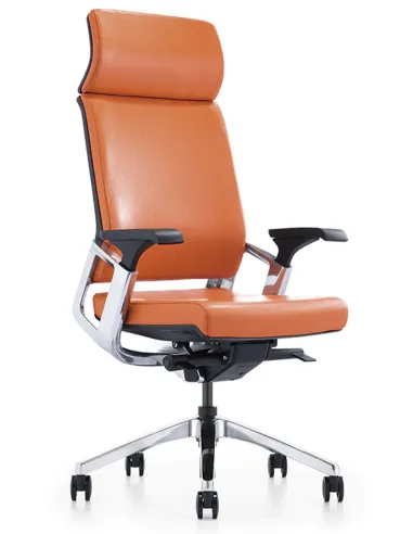 Кресло KA-01L для руководителя, кожаное, бежевое - цена Киев, Днепр, Одесса, Львов, Харьков