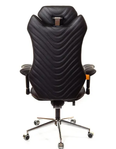 Кресло для руководителя, ортопедическое Kulik System Monarch черное