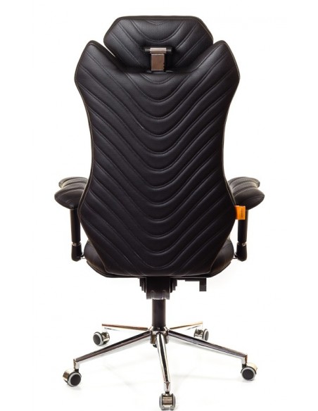 Кресло для руководителя, ортопедическое Kulik System Monarch черное