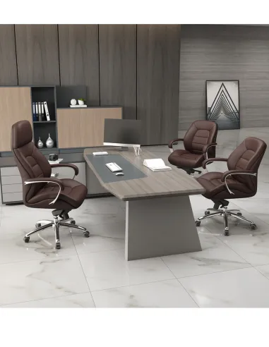 Крісло керівника шкіряне F181 BIEL - Купити крісло керівника шкіряне, бежевого кольору. Ціна в Києві, Харкові, Дніпрі, Одесі