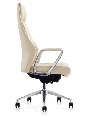 Кресло руководителя A1826, кожаное, бежевое-цена Киев, Днепр,Одесса, Львов, Харьков