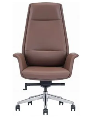 Кресло руководителя A1612, кожаное, коричневое - цена Киев, Днепр, Одесса, Львов, Харков