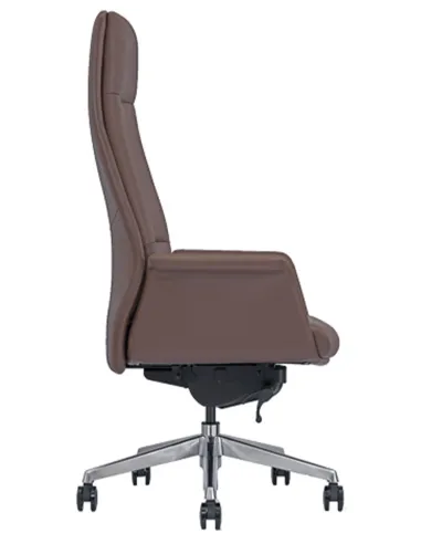Кресло руководителя A1612, кожаное, коричневое - цена Киев, Днепр, Одесса, Львов, Харков