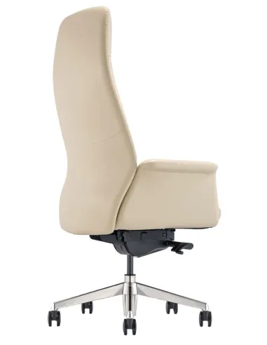 Кресло руководителя A1612, кожаное, бежевое -цена Киев, Днепр, Одесса, Львов, Харьков