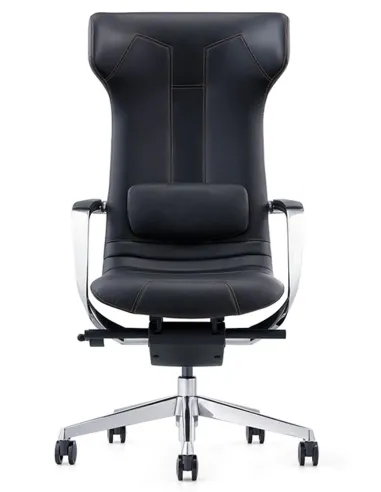 Кресло руководителя FK003-F-1, кожаное, дизайнерское, серое - купить в Киеве, Днепре, Харькове, Одессе, Виннице, Львове