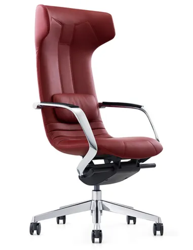 Кресло руководителя FK003-F-1, кожаное, дизайнерское, серое - купить в Киеве, Днепре, Харькове, Одессе, Виннице, Львове