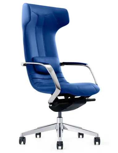 Кресло руководителя FK003-F-1, кожаное, дизайнерское, серое - купить в Киеве, Днепре, Харькове, Одессе, Виннице, Львове