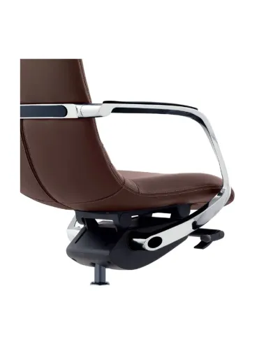 Кресло руководителя FK003-F-1, кожаное, дизайнерское, серое - купить в Киеве, Днепре, Харькове, Одессе, Виннице, Львове