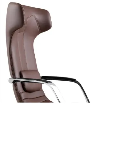 Кресло руководителя FK003-F-1, кожаное, дизайнерское, серое - купить в Киеве, Днепре, Харькове, Одессе, Виннице, Львове