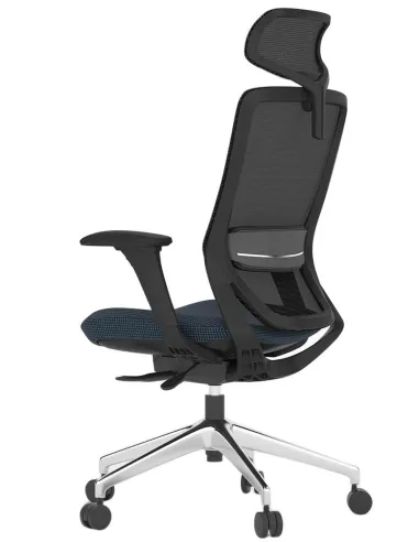 Кресло KRESLALUX SWIFT GHB INDIGO ALU, эргономичное, черный корпус - цена Киев, Днепр, Харьков, Одеса, Львов, Винница