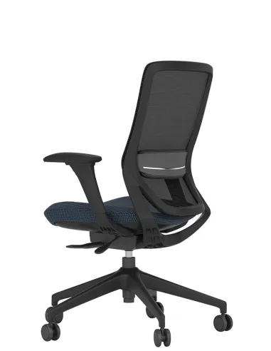 Кресло KRESLALUX SWIFT GMB INDIGO, для оператора, черный корпус - цена Киев, Днепр, Харьков, Одеса, Львов, Винница