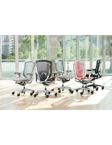 Кресло OKAMURA CONTESSA SECONDA, с тканевым сиденьем, черный корпус - купить в Киеве, Днепре, Одессе, Харькове, Львове