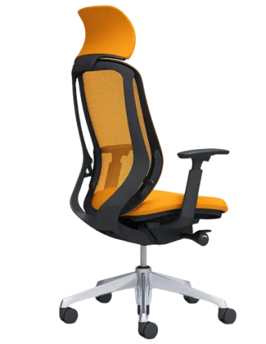 Кресло OKAMURA SYLPHY EXTRA HIGH BLACK ORANGE для руководителя - цена Киев, Днепр, Харьков, Львов, Винница, Украина