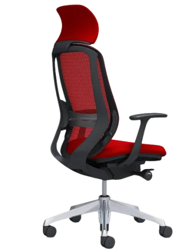 Кресло OKAMURA SYLPHY EXTRA HIGH BLACK RED для руководителя - цена Киев, Днепр, Харьков, Львов, Винница, Украина