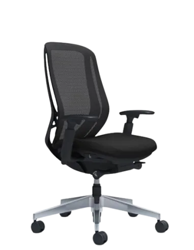 Кресло OKAMURA SYLPHY HIGH BACK BLACK - Купить японское офисное кресло для персонала. Цена в Киеве, Харькове, Днепропетровске, О