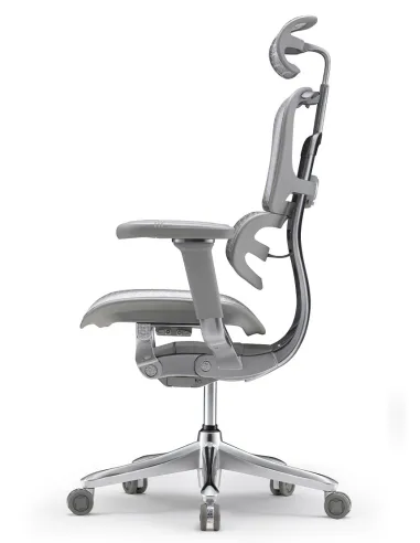 Кресло ERGOHUMAN SE (EHSE-AG-HAM-5D-E-D+LM-CH), эргономичное, серое - цена Киев, Днепр, Одесса, Львов, Харьков