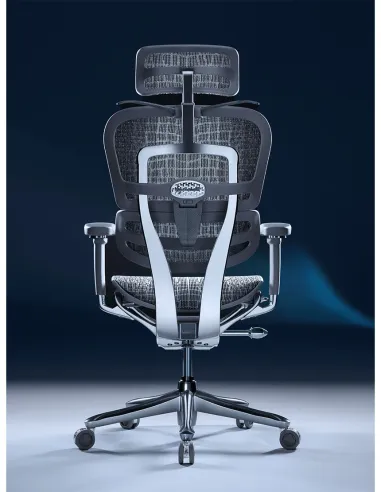 Кресло ERGOHUMAN SE (EHSE-AG-HAM-5D-E-D+LM-CH), эргономичное, серое - цена Киев, Днепр, Одесса, Львов, Харьков