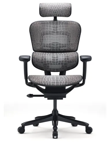Кресло ERGOHUMAN SE (EHSE-AB-HAM-5D-E-D+LM-CH), эргономичное, черное - цена Киев, Днепр, Одесса, Львов, Харьков