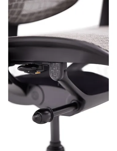 Кресло ERGOHUMAN SE (EHSE-AB-HAM-5D-E-D+LM-CH), эргономичное, черное - цена Киев, Днепр, Одесса, Львов, Харьков