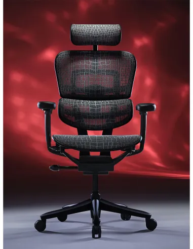 Кресло ERGOHUMAN SE (EHSE-AB-HAM-5D-E-D+LM-CH), эргономичное, черное - цена Киев, Днепр, Одесса, Львов, Харьков