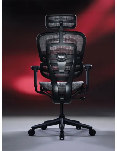 Кресло ERGOHUMAN SE (EHSE-AB-HAM-5D-E-D+LM-CH), эргономичное, черное - цена Киев, Днепр, Одесса, Львов, Харьков