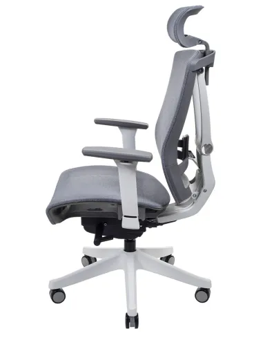 Кресло ERGO CHAIR 2 MESH WHITE, эргономичное, серое - цена Киев, Днепр, Одесса, Львов, Харьков