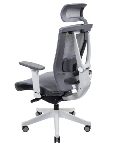 Кресло ERGO CHAIR 2 MESH WHITE, эргономичное, серое - цена Киев, Днепр, Одесса, Львов, Харьков