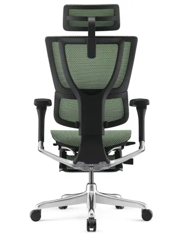 Кресло MIRUS-IOO 2 (IOOE2-AB-HAM-5D-L-LMT, СЕТКА Т-168-B6-GREEN), эргономичное, с подставкой под ноги - цена Киев,  Днепр, Одесс