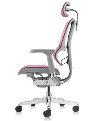 Крісло MIRUS-IOO 2 (IOOE2-AG-HAM-5D-L, СЕТКА Т-168-B5 PINK), ергономічне -ціна Київ, Дніпро, Одеса, Львів, Харків