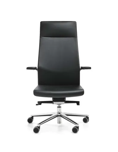 Кресло PROFIM MYTURN 10S CHROME FO для руководителя, кожаное