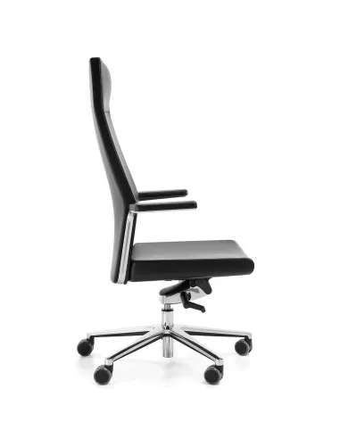 Кресло PROFIM MYTURN 10S CHROME FO для руководителя, кожаное