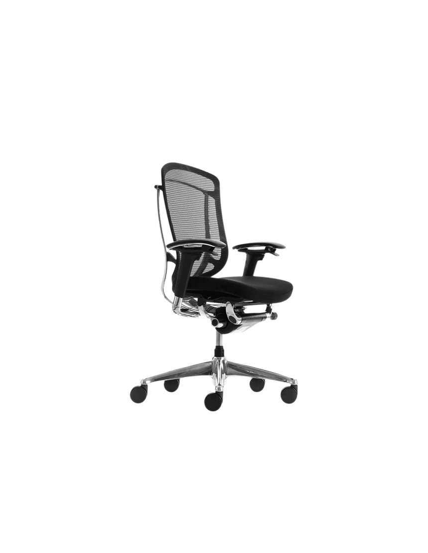 Кресло OKAMURA CONTESSA SECONDA, с тканевым сиденьем, черный корпус