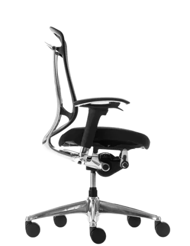 Кресло OKAMURA CONTESSA SECONDA, с тканевым сиденьем, черный корпус - купить в Киеве, Днепре, Одессе, Харькове, Львове