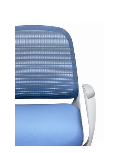 Крісло Okamura Luce Aqua blue - Купити офісне крісло для оператора з підлокітниками. Ціна в Києві, Харкові, Дніпрі, Одесі