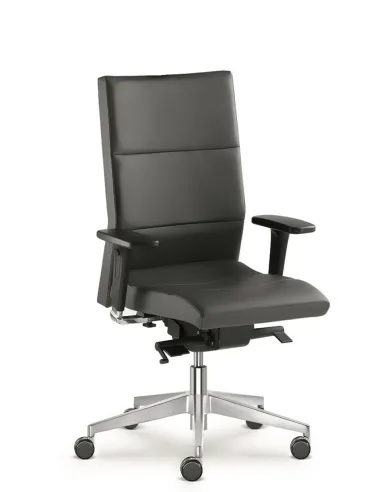 Кресло LD SEATING LASER 695 SYS для руководителя, кожаное - цена Киев, Днепр, Одесса, Львов, Харьков