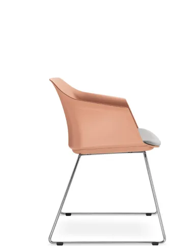 Конференц-кресло LD SEATING WAVE 030-Q-N4 на полозьях - цена Киев, Днепр, Одесса, Львов, Харьков