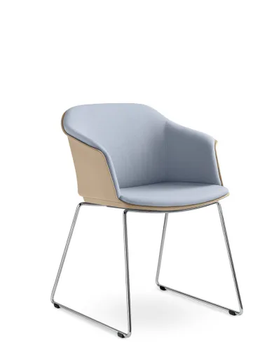 Конференц-кресло LD SEATING WAVE 030-Q-N4 на полозьях - цена Киев, Днепр, Одесса, Львов, Харьков