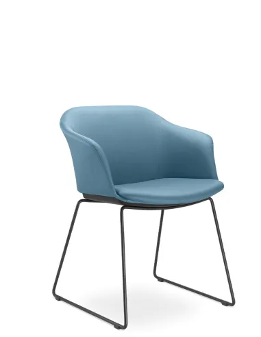 Конференц-крісло LD SEATING WAVE 030-Q-N4 на полозах - ціна Київ, Дніпро, Одеса, Львів, Харків