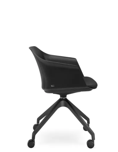 Кресло LD SEATING WAVE 030-F95 BL для посетителей, поворотное - цена Киев, Днепр, Одесса, Львов, Харьков