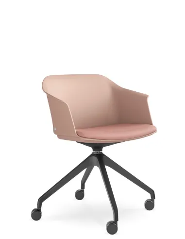 Кресло LD SEATING WAVE 030-F95 BL для посетителей, поворотное - цена Киев, Днепр, Одесса, Львов, Харьков