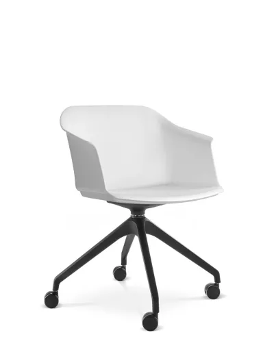 Крісло LD SEATING WAVE 030-F95 BL для відвідувачів, поворотне - ціна Київ, Дніпро, Одеса, Львів, Харків