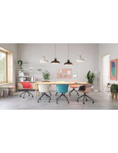 Крісло LD SEATING WAVE 030-F95 BL для відвідувачів, поворотне - ціна Київ, Дніпро, Одеса, Львів, Харків