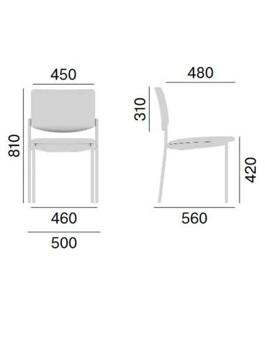 Кресло LD SEATING SEANCE 090 для посетителей, на ножках - цена Киев,Днепр, Одесса, Львов, Харьков
