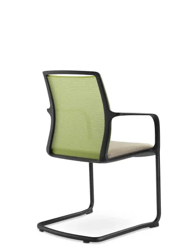 Кресло LD SEATING LEAF 505-Z-N1 для посетителей, на полозьях - цена Киев, Днепр, Харьков, Одесса, Львов