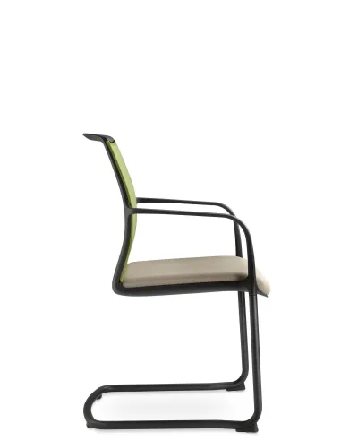 Кресло LD SEATING LEAF 505-Z-N1 для посетителей, на полозьях - цена Киев, Днепр, Харьков, Одесса, Львов